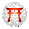 Shinto torii icon vermillion.svg
